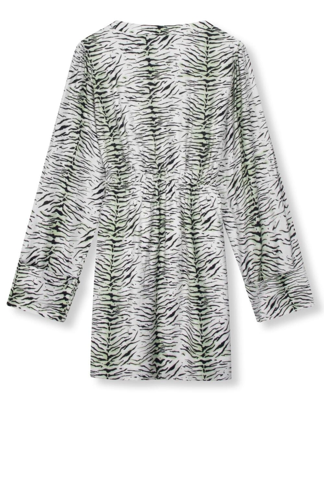 WOVEN ZEBRA WRAP DRESS LISELLE R2505331693 950 ZEBRA